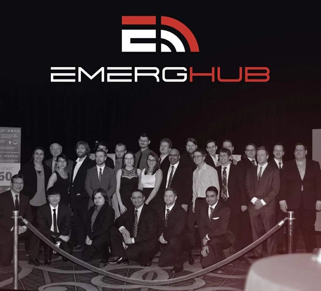 Team at launch of EmergHub platform